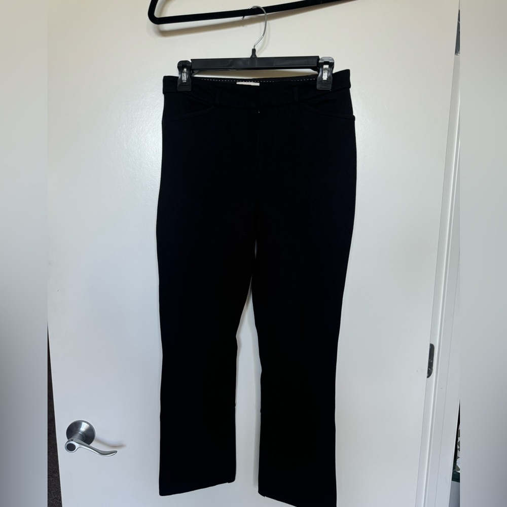 The Essential Collection by Anthropologie Black Straight-Leg Crop Dress Pants